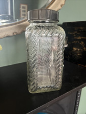 Original Vintage Hygena 1950’s Kitchen Unit Storage Jar, Bakelite Lid. 16.5cm