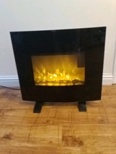 Electric Fireplace Heater 900w/1800w Black