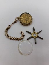 Antique 18ct Gold Case Pocket Watch 28146 Roman Numeral Dial