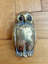 Retro Vintage Solid Brass Owl
