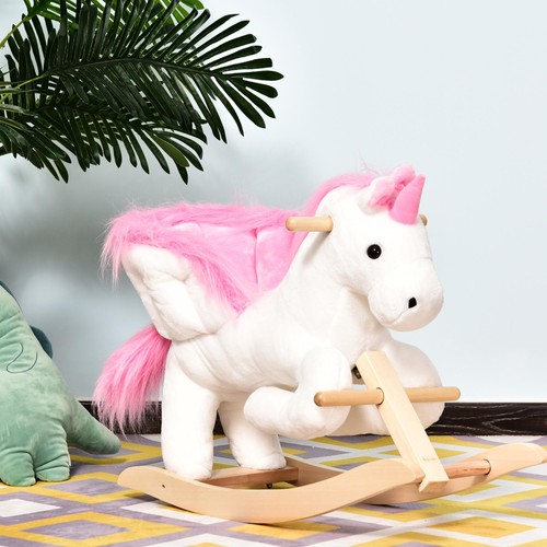 Kids ride unicorn baby - on,