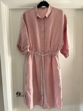 Ladies Linen Shirt Dress -