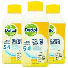 DETTOL WASHING MACHINE CLEANER LEMON BREEZE PACK 250ML X 3