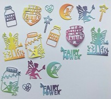 Fairy Themed Die Cuts -  Assorted sets of 18 pcs for cards, displays, scrapbook