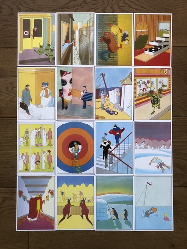 Lot postcards with art - lot,