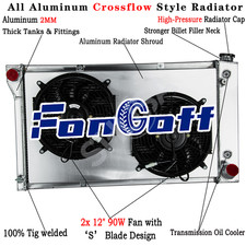 3 Row Radiator + Shroud Fan