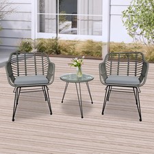 3 Piece Bistro Garden Dining Furniture Set, Outdoor Garden Furniture Set