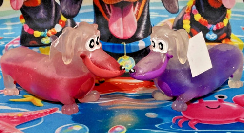 Set dachshund shaped - dachshund, 💜