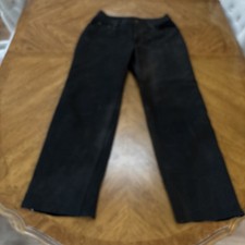 Nubuck leather trousers