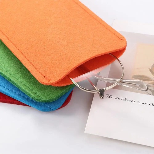 Soft felt cloth glasses case - cloth,