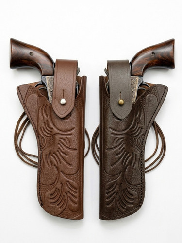 Genuine leather gun holster - leather,