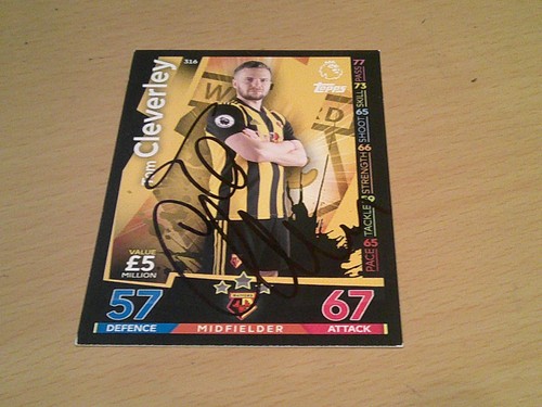 Signed watford match attax - signed,