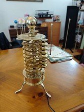 Eaglemoss 11 planet model solar system brass orrery, fully working