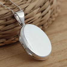 925 Sterling Silver Large Oval
