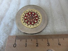 VINTAGE DART BOARD DARTS THEME PIN BADGE (# 66)