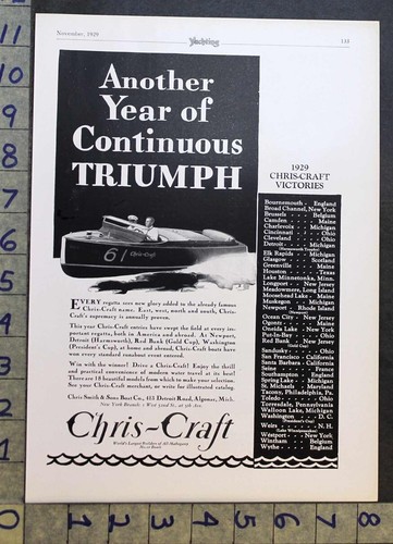 1929 chris craft motorboat - ,