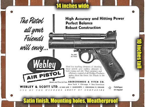 Metal sign 1959 webley - 1959,