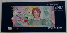 GEORGE BEST - £5 NOTE - 2006 ULSTER BANK - FIVE POUND & WALLET - UNCIRCULATED