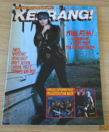 Vintage kerrang magazine 211 - vintage, kerrang!