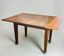 Antique 20th Century Fine Quality Oak Flip Top Extendable Dining Table Seats 4/6