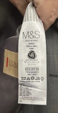 Marks & Spencer Mens Collezione Grey 2 piece Suit Jacket 48L trousers 42/32