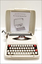 ++ Working Smith Corona Nice Vintage  Portable Typewriter, Case  Instructions ++