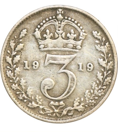 Silver three pences 3d - 4,