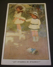 1918 LAWSON WOOD Comic CHILDREN ART MAKE UP AFTER ROW BYGONES BE BYGONES ROSE