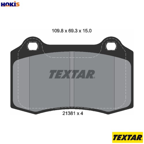Brake pad set disc - set,