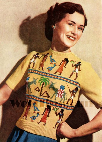 Knitting pattern vintage 30s - pattern,