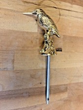 Brass Tiller Pin Kingfisher