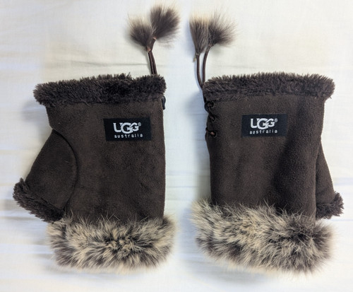 Ugg fingerless gloves brown - fingerless,