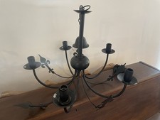 Medieval Style Chandelier Light Pendant Lamp and Matching Wall Lights Set of 2