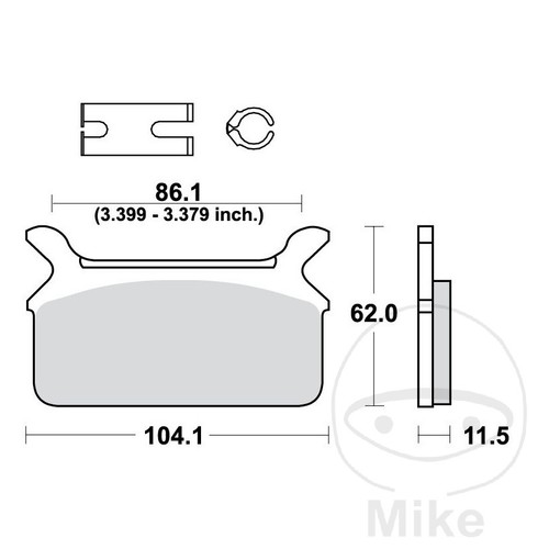 Trw standard brake pads - brake,