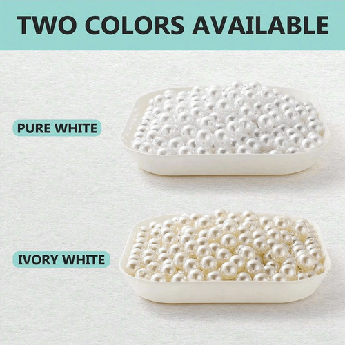 Faux pearl beads round loose - pearl,