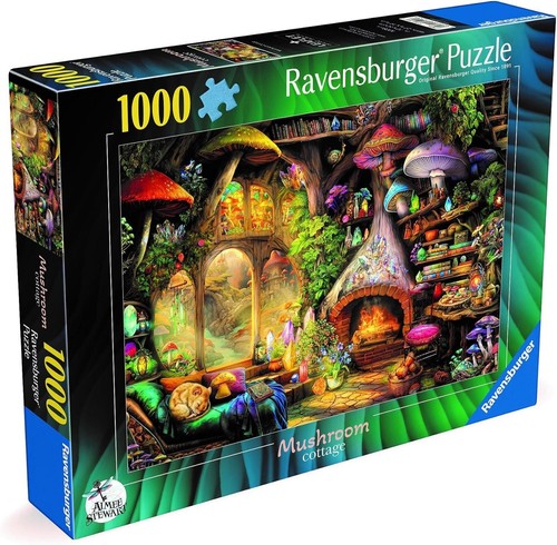 Mushroom cottage 1000 piece - mushroom,