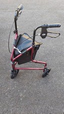 Days 3 Wheel Folding Mobility Walker  Rollator With Shopping Bag BRAKES MINT CON