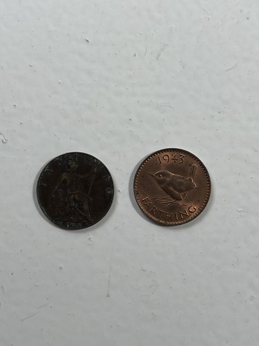 1943 wren farthing coin - 1943,
