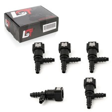 5 x Quick Release Fuel Line Clutch T-piece 0 5/16x0 1/4in for PEUGEOT