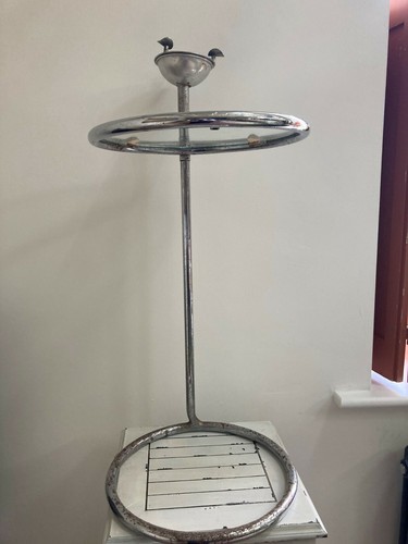 Unusual round metal and glass - unusual,