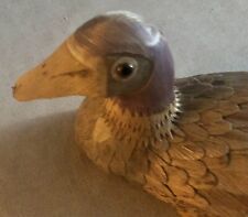 Wood Shavings Duck Ornament