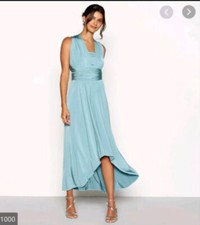Aqua Multiway High Low  Dress