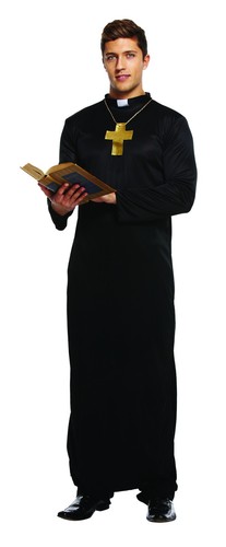 Mens vicar priest costume - mens,