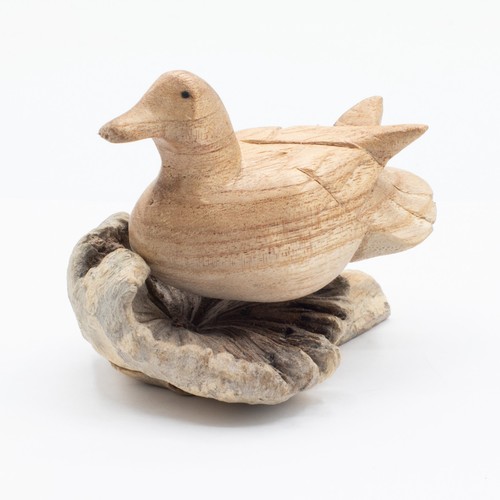Handmade wooden wild duck - handmade,