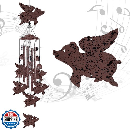 Flying pigs wind chimes - pigs,