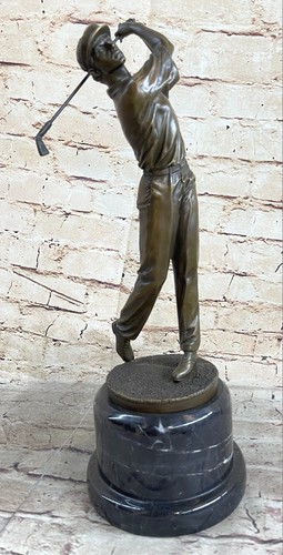 Classic bronze golf statue - golf, /