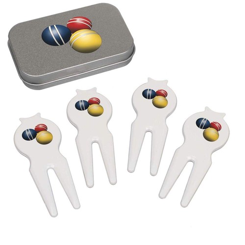 Croquet balls golf divot - 'croquet, balls'
