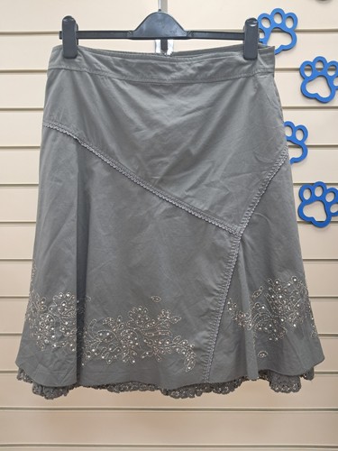 New look grey - look, embroidered