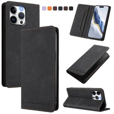 Magnetic Case For Various Phone Leather Card Wallet Flip Stand Cover Bag Fashion