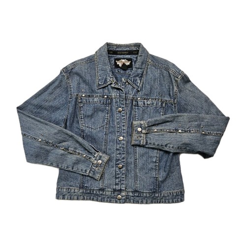 Harley davidson denim jacket - denim,